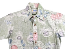 Vintage Andrade Resort Hawaiian Shirt Small Size 40 Pullover Green MCM
