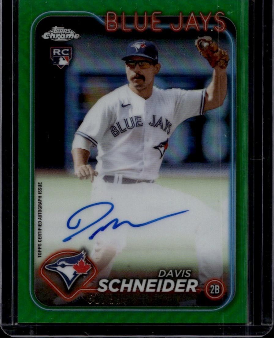 2024 Topps Chrome #RA-DSC Davis Schneider Rookie Autographs #/99