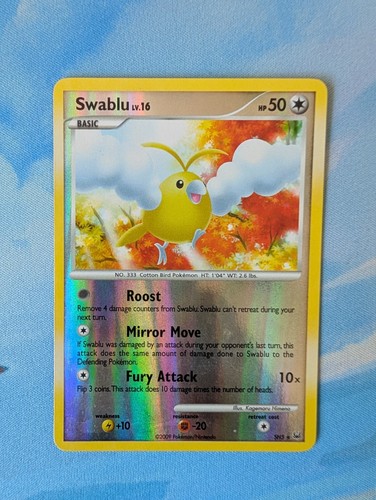 Swablu SH5 Platinum Base Set Shiny Secret Rare Holo Pokemon TCG