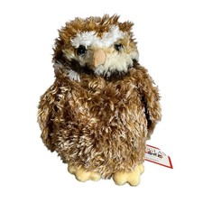 Douglas Cuddle Toys Plush Brown White Burrowing Owl 7.25" Stuffed Animal New Toy
