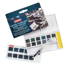 Derwent - Tinted Charcoal 12x Pan Palette Studio Set