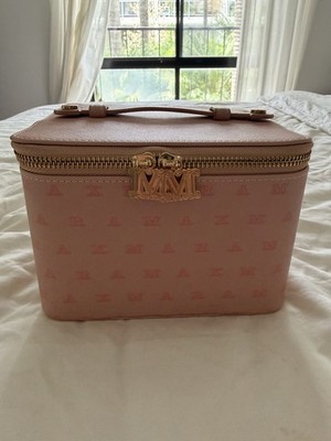 Max Mara Pink Monogram Case with Gold Hardware