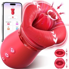 Rechargeable Personal Massager Tongue with 10 Quiet Vibration Modes Cordless
