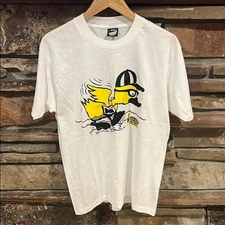 Vintage 90s Screen Stars Best Duck Race Single Stitch White T-Shirt