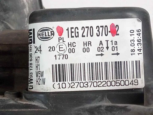1EG27037022 Faro Derecho para OPEL ASTRA H BERLINA Cosmo 2006 530678 - Imagen 2 de 10