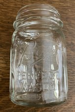 Vintage Round Ball Pint Canning Jar “Perfect Mason 5”
