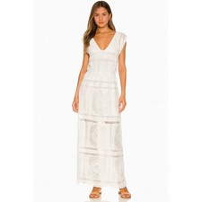 Talbots White Lace Maxi Dress Cover-Up Size M NWT