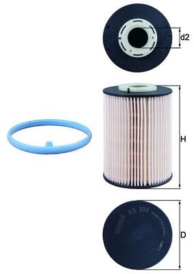 Knecht Kraftstofffilter KX 393D FüR Ford Volvo-image