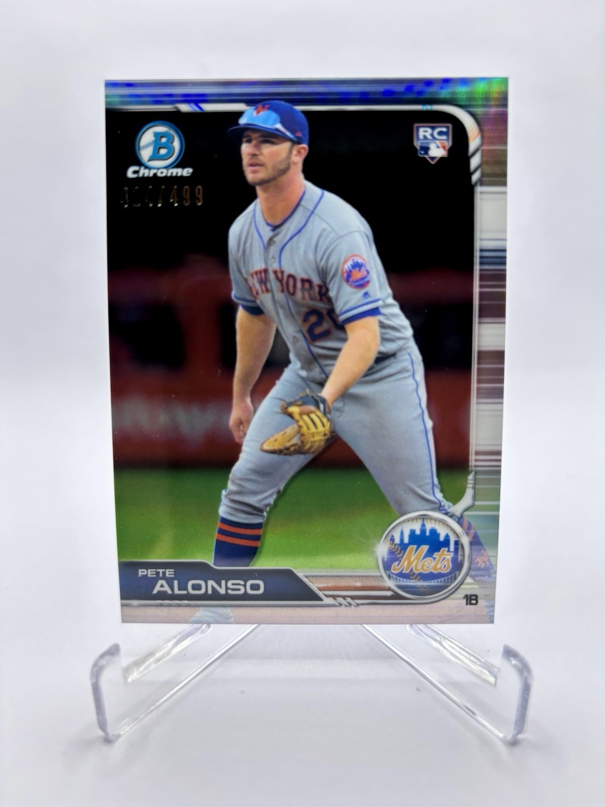 2019 Bowman Chrome Pete Alonso Refractor /499 RC Rookie #48 New York Mets