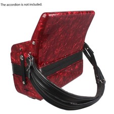 One Pair Adjustable Synthetic Leather Accordion Shoulder Straps For 16-120 B FIS