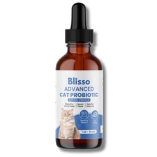 Blisso Pet Advanced Cat Probiotic Drops Digestive Support for Cats with...