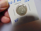 Nice  1912s Silver Barber Dime  Better Date