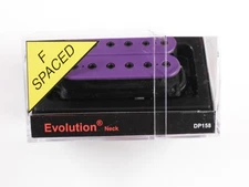 DiMarzio F-spaced Evolution Neck Humbucker Purple W/Black Poles DP 158
