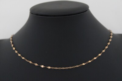 Jacmel Mauritius JCM 925 Sterlingsilber roséfarbene Kette 24'' Halskette 2,8 Gramm