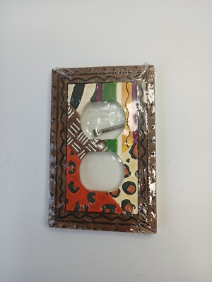 Borders Unlimited Electric Socket Wall Cover ''Kenya'' African Design New