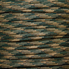 Woodland Camo Paracord 100 Foot 550 lb 7 Strand Camping Survival Rope
