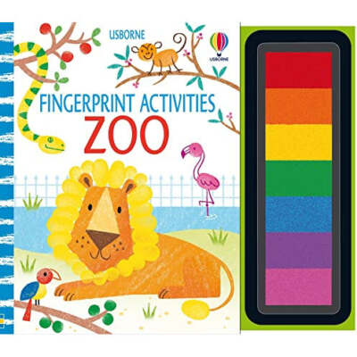 Usborne Fingerprint Activities Zoo NEW