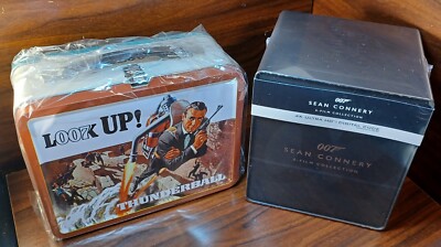 James Bond 007 Sean Connery 6-Films 4K Steelbook + Thunderball Lunch Box -NEW!