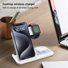 US 3in1 Wireless Fast Charging Station For Apple Watch S11 Ultra 3 iPhone Air 17