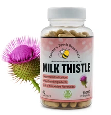 Liver Support Capsules – Milk Thistle, Dandelion Root, Artichoke | 60 Veg Caps