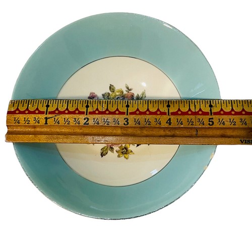 Danube By Cunningham & Pickett Set Of 4 ~ 2 Soup Bowls ~ 2 Dessert Bowls Blue - Picture 7 of 12