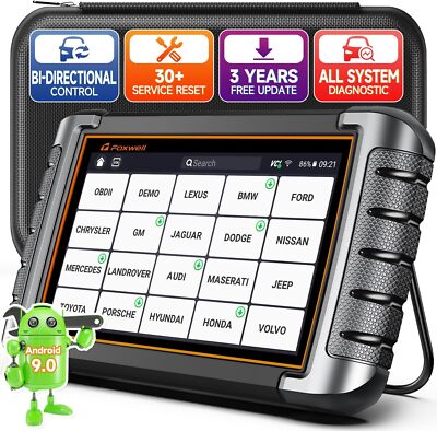 FOXWELL NT809 Bi-directional All System OBD2 Scanner Diagnostic Tool K-ey Coding