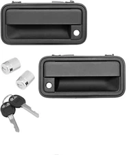 Metal Exterior Door Handle w/ Lock Cylinder & Keys For 1988-2000 Chevy GMC C1500