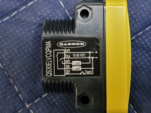 Banner QS30ELVCQPMA Photoelectric Sensor 10-30VDC NPN/PNP 78" (2m) range, 500µs - Picture 6 of 9
