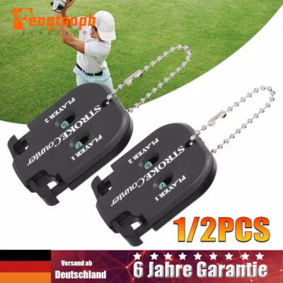 1/2 Stück Golf Ergebnis Zähler Tragbarer Mini Golf Score Zähler Stroke Counter