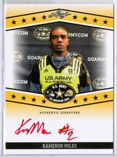 2013 KAMERON MILES Leaf Army All-American Bowl Tour Autographs RED Ink /10