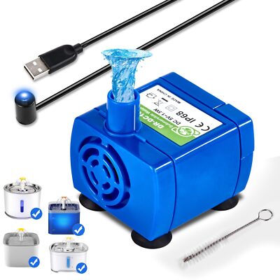 Cat Water Fountain Pump Pet Water Fountain Pump Pump DR-DC160 Motor for for R...