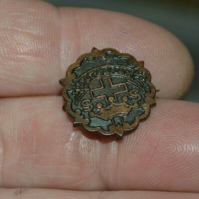 Nice Vintage Lutheran Sunday School Brass Tone Little's System Lapel Pin MINT