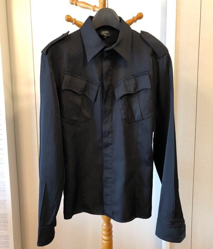 ジャケット・アウター Jean Paul Gaultier 8-90s Military jacket 90s Jean Paul Gaultier Homme Black Military Shirt Jacket size 48
