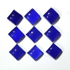 Unheated Indian Chalcedony Loose Gemstone Square Cabochon Natural