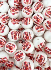 10 Qty 20mm, Gift Box Acrylic Bead, Bubblegum Bead, Chunky Bead, Christmas Beads