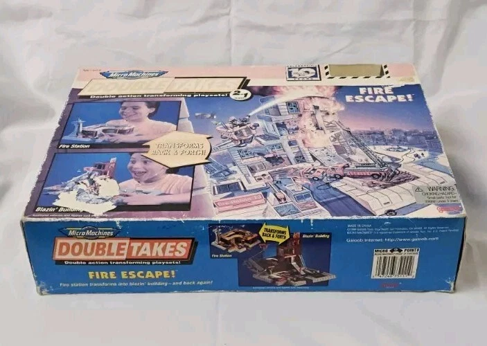 Vintage 1996 Galoob Micro Machines Double Takes Fire Escape 2 In 1 Playset New - Image 3 of 4