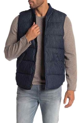 denim puffer vest