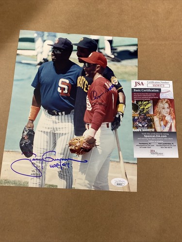 Tony Gwynn signiertes 8 x 10 Foto Ozzie Smith Auto JSA Authentifizierung - Bild 6 von 7