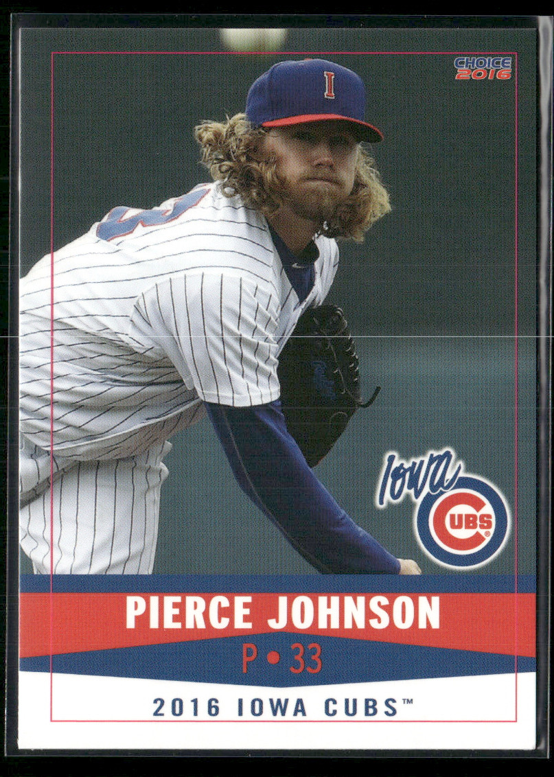Pierce Johnson 2016 Iowa Cubs Team Set Card