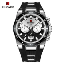 REWARD Men Sport Watches Chronograph Wristwatch Male Multifunction Quartz Watch