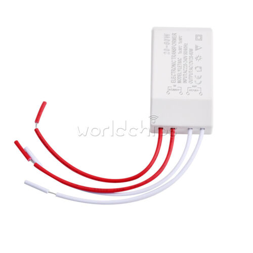 20-60W 220V To AC12V LED Halogen Lamp Light Electronic Transformer Adapter New - Picture 7 of 12