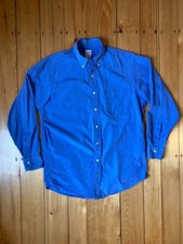 VTG 80s Brooks Brothers Long Sleeve Blue Button Down OCBD Made in USA Size 15-2