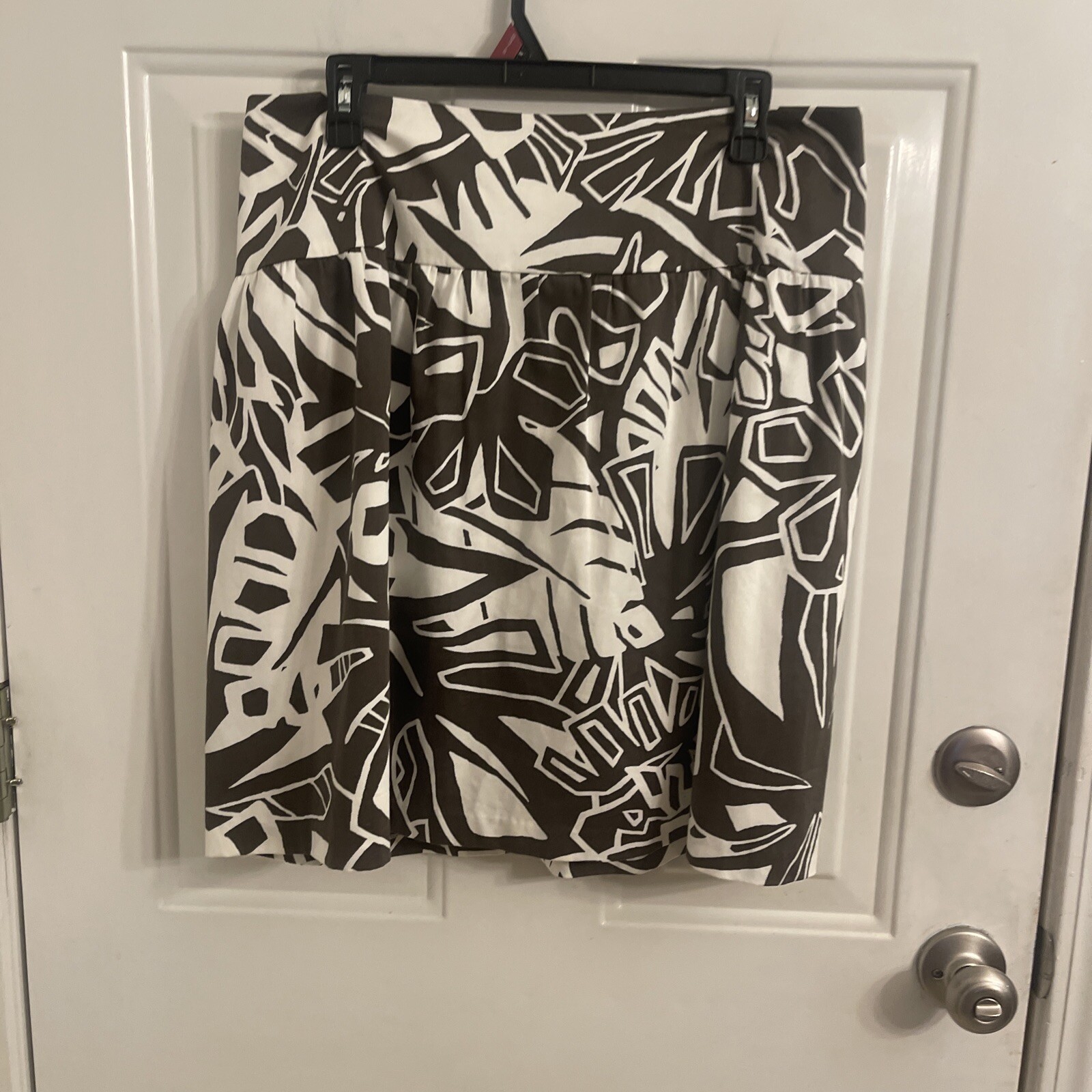 Falda Lauren Ralph Lauren Mujer Talla 10 Verde Blanco Falda Longitud 21 Pulgadas