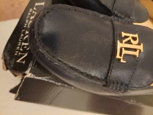 RALPH LAUREN BARNSBURY LEATHER LOAFERS IN NAVY UK size 3 please see listing - Imagen 5 de 6