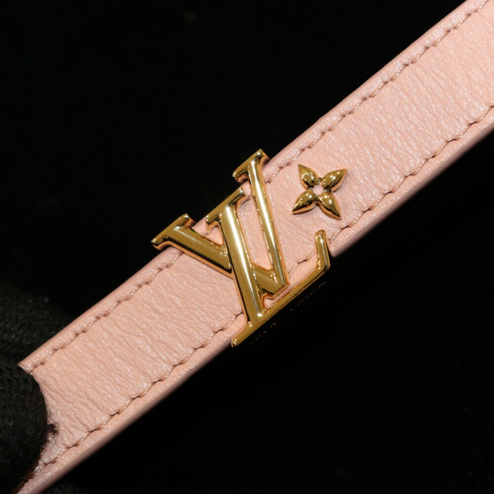 Louis vuitton Bracelet LV Iconic M8088 Canvas x Leather Rose Clair