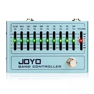 JOYO EQ Pedal 10 Band Equalizer Effect Pedal for Electric Guitar Bass R-12