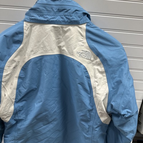 The North Face Girls Nylon Full Zip Jacket Approach Girls Sz XL White Blue  Zip - Picture 11 of 13