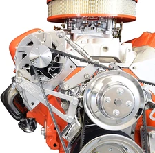 ICT Billet BBC Billet Alternator Bracket Adjustable LWP Big Block Chevy Long Wat