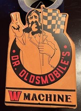 NEW 60's 70'S STYLE DR. OLDSMOBILE'S W MACHINE Tin Metal Embossed Sign #6