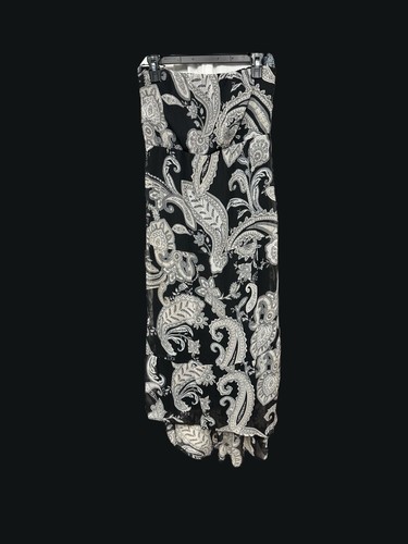 Old Navy women’s size XXL strapless Hi-Low dress Black Paisley Chiffon $40 New